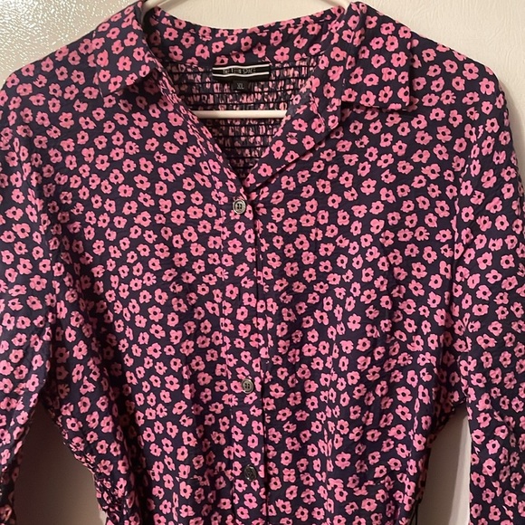 The Teen Space XL Floral Purple Shirt Dress - Picture 3 of 6